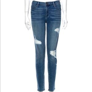 𝅺PARKER Smith Kami Mid-Rise Distressed Skinny Jeans Size 29